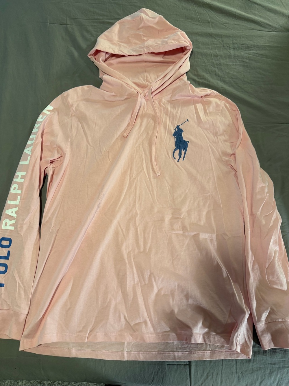 Polo by Ralph Lauren Light Pink Hoodie with Logo Print